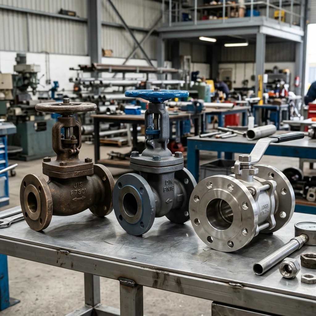 Standar Katup Industri (Marine Valves): Perbedaan JIS F7305, DIN PN16, dan ANSI B16.34